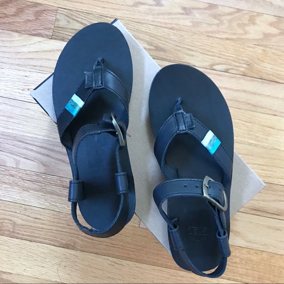 Teva Original Sport Thong Sandals Crafted Leather - Picture 5 of 6